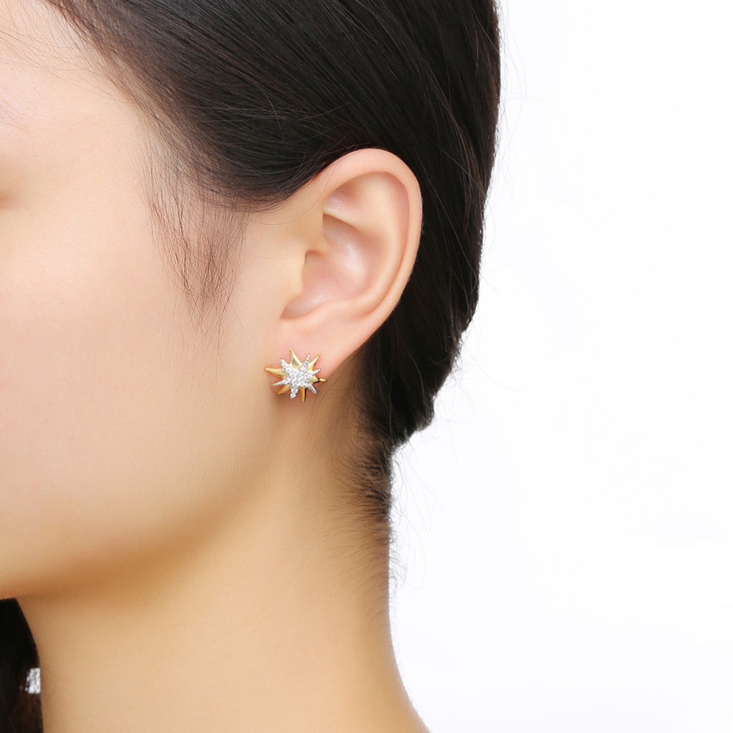 Strahlender Luxus: Elegantes Schmuckset aus 18K vergoldetem 925 Sterling Silber mit funkelnden Cubic Zirconia