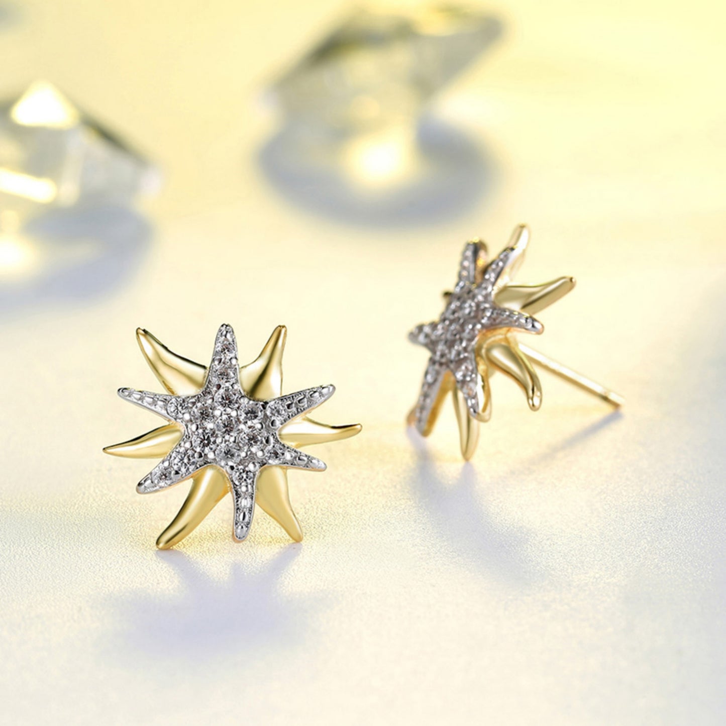 Strahlender Luxus: Elegantes Schmuckset aus 18K vergoldetem 925 Sterling Silber mit funkelnden Cubic Zirconia