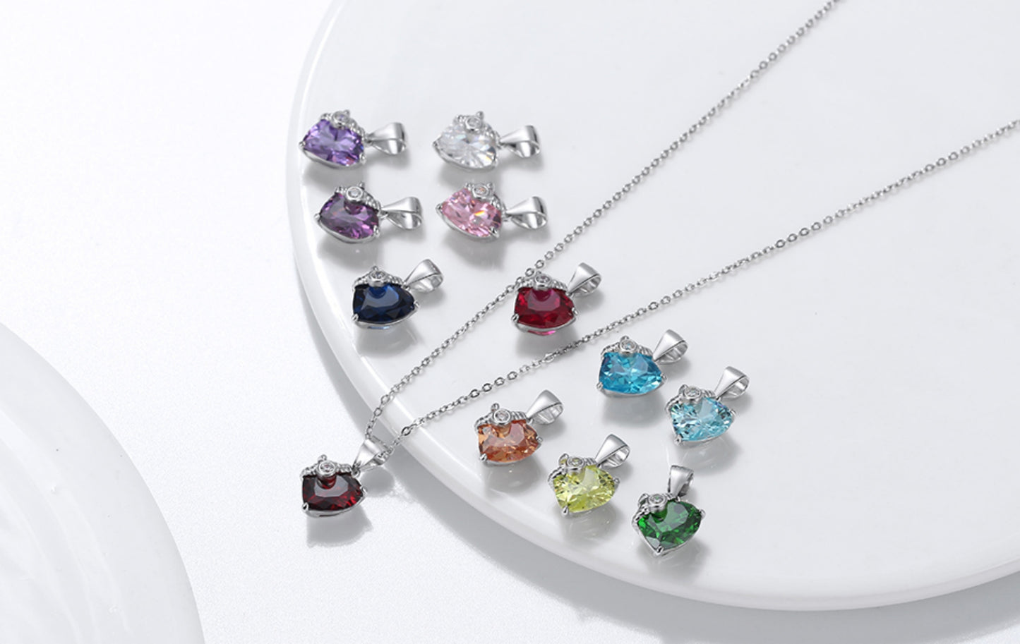 Das perfekte Geschenk für Weihnachten und besondere Tage – Herz-Halskette und Ohrringe aus 925er Silber für Frauen, Mamas, Freundinnen und Töchter