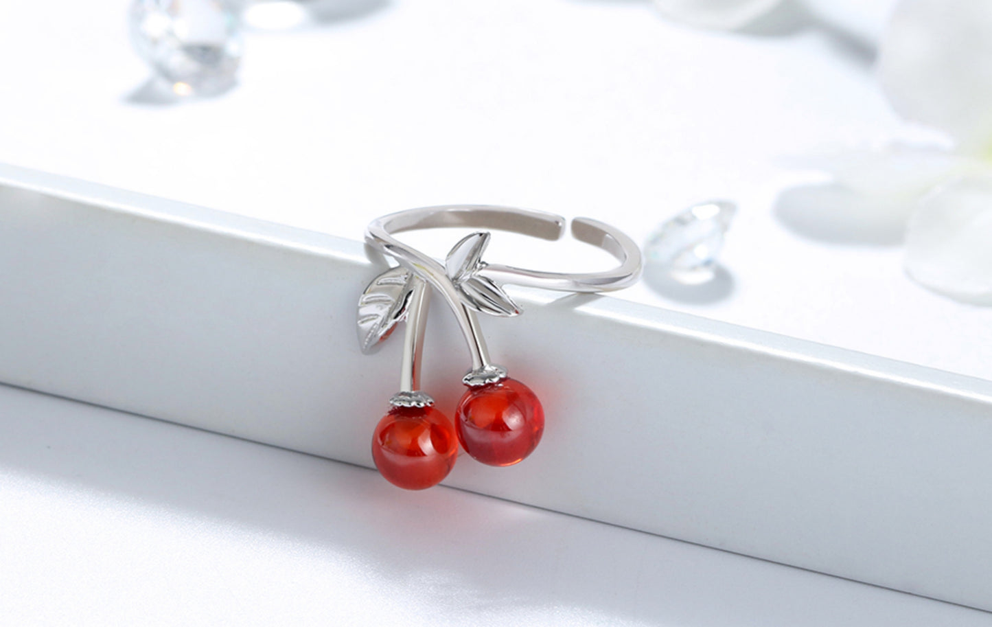 Kirsch-Design-Ring – Fruchtiger Charme in 925er Sterling Silber
