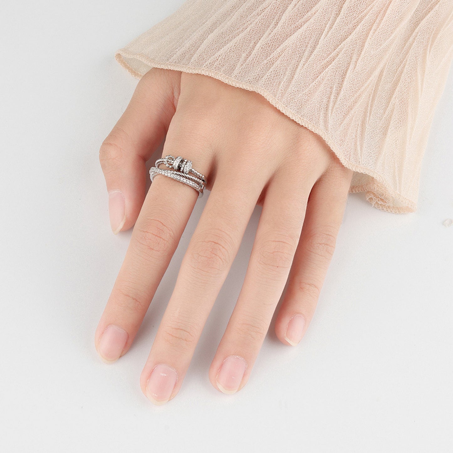 Eleganter 925er Silberring mit Cubic Zirkonia
