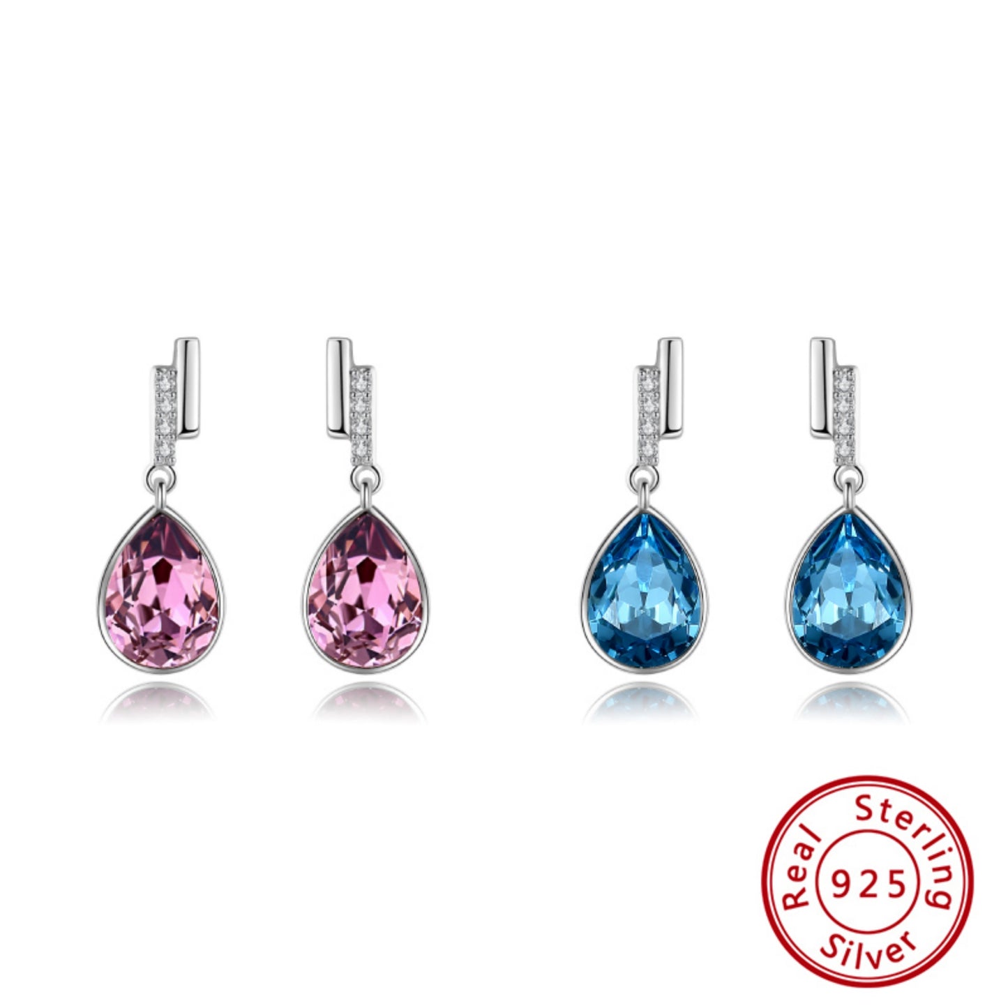 Elegante Swarovski-Kristall-Ohrringe aus 925 Sterling Silber – Das perfekte Geschenk für Frauen