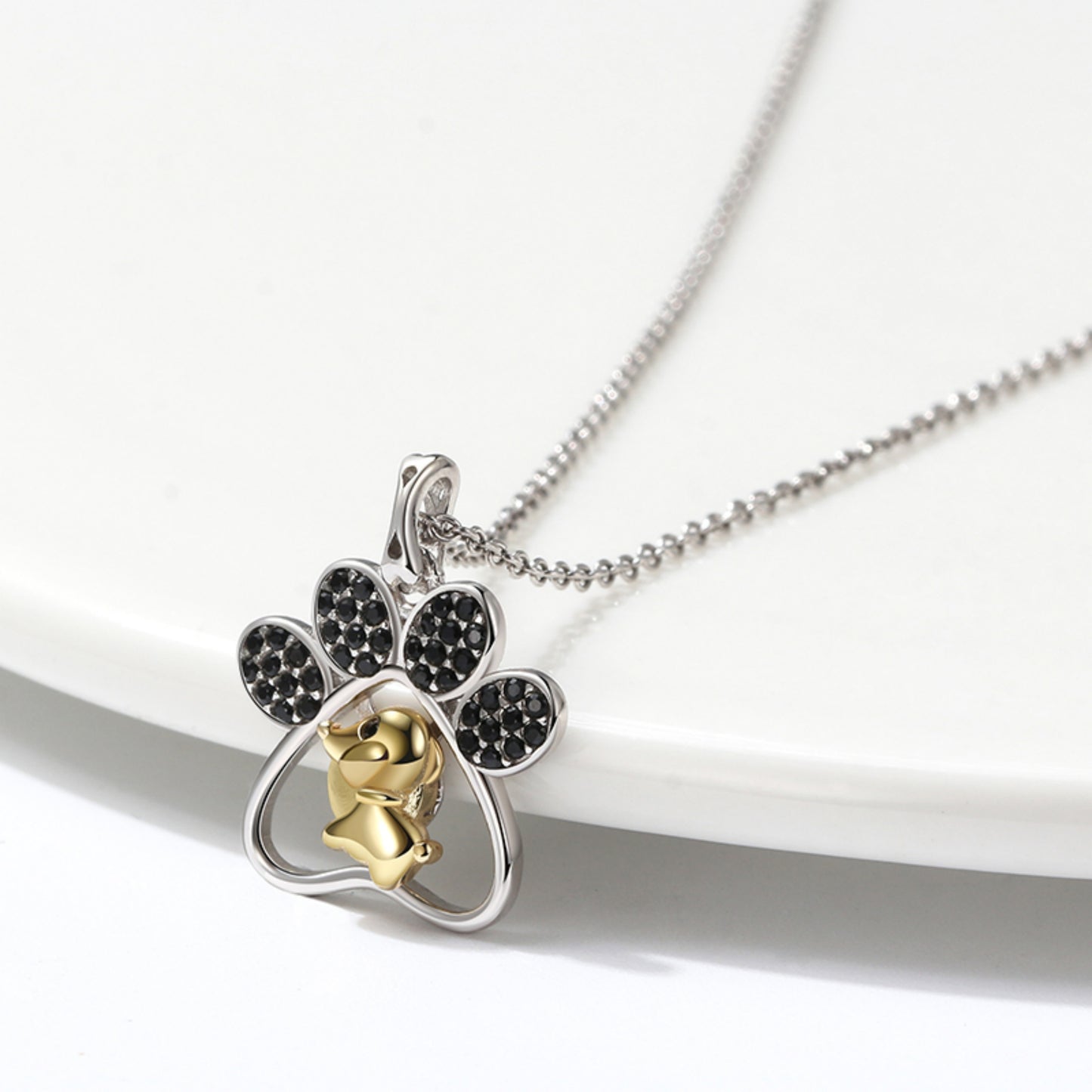 Hunde-Liebhaber Kette mit Rotatable Dog Design