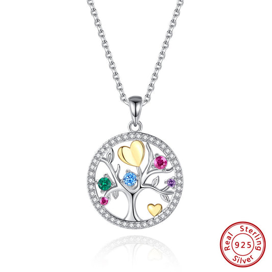 Lebensbaum Halskette aus 925 Sterlingsilber – Symbol für Stärke und Familie
