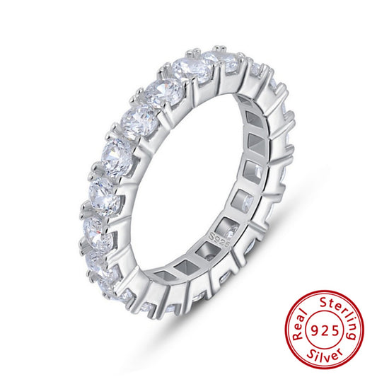 Eleganter Geschenk-Eternity-Ring – Zeitlose Schönheit aus Sterlingsilber