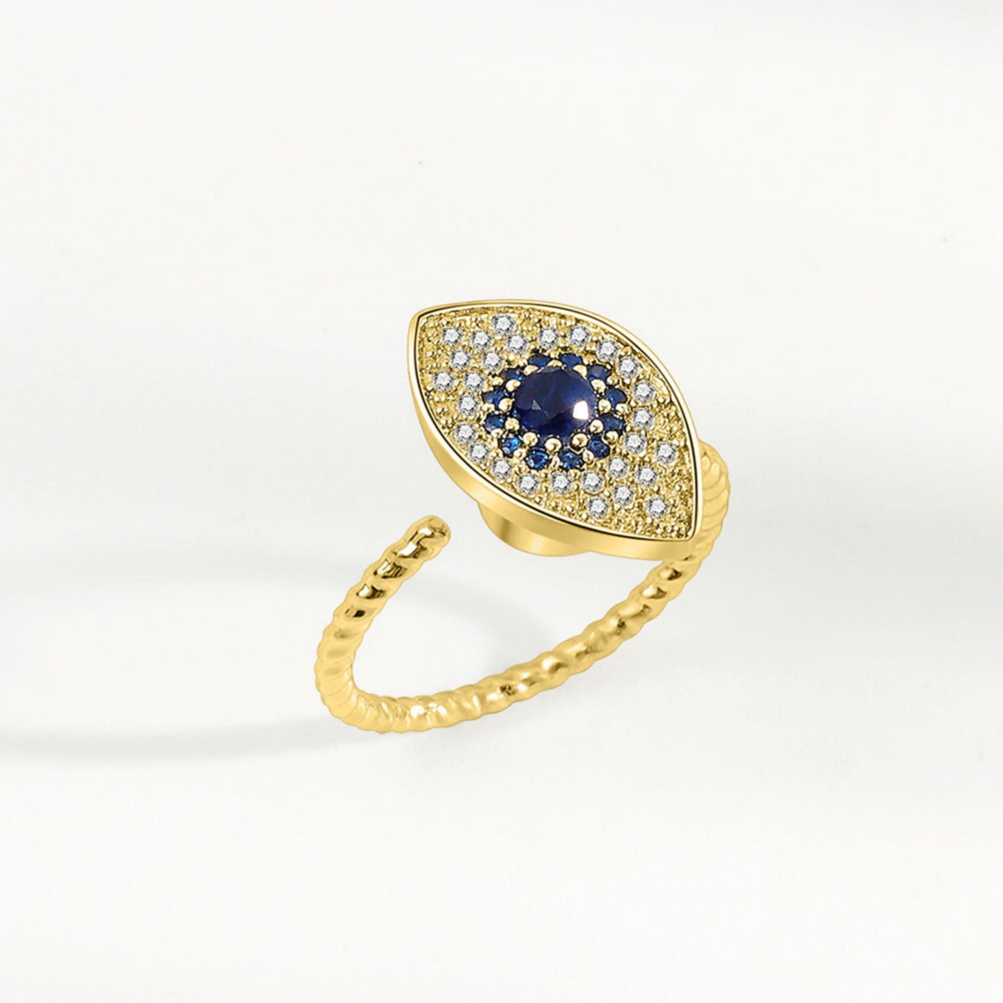 Evil Eye Ring aus Sterlingsilber