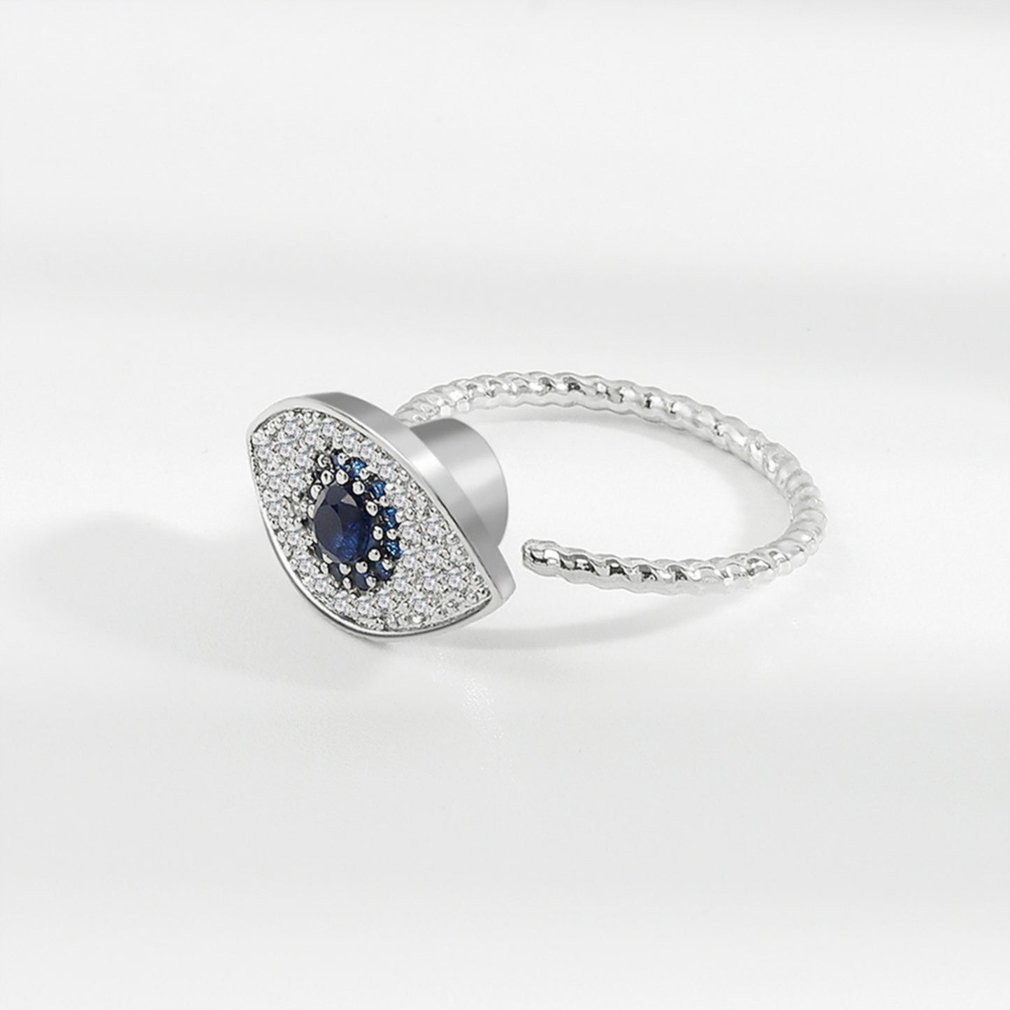 Evil Eye Ring aus Sterlingsilber