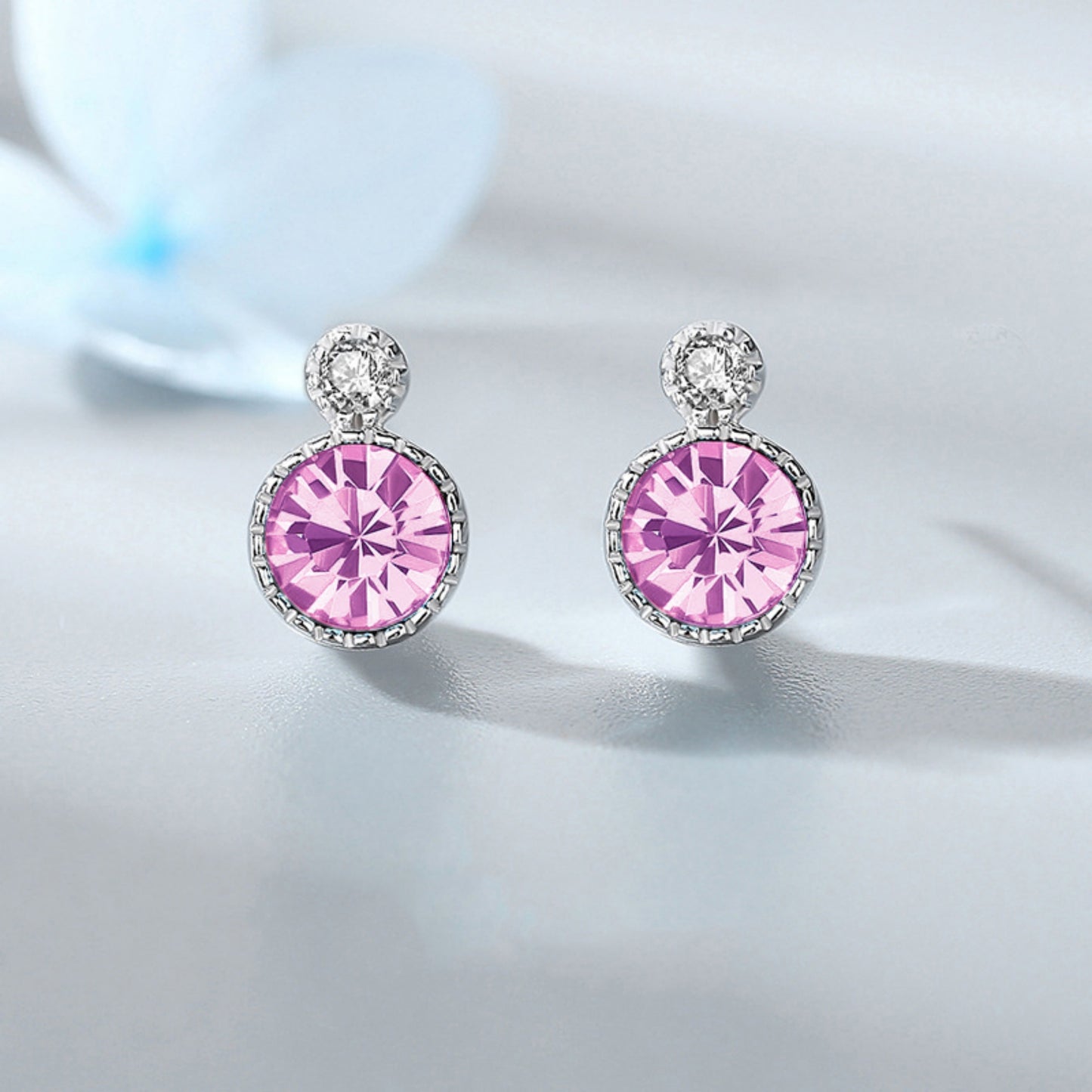 Elegante Ohrringe aus 925er Silber mit funkelnden Kristallen – Perfektes Geschenk für besondere Anlässe