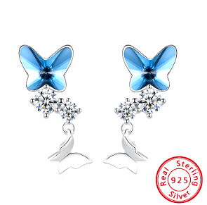 Zauberhafte Schmetterling-Ohrringe aus 925 Sterling Silber – Das perfekte Geschenk für besondere Momente