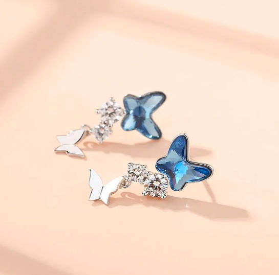 Zauberhafte Schmetterling-Ohrringe aus 925 Sterling Silber – Das perfekte Geschenk für besondere Momente