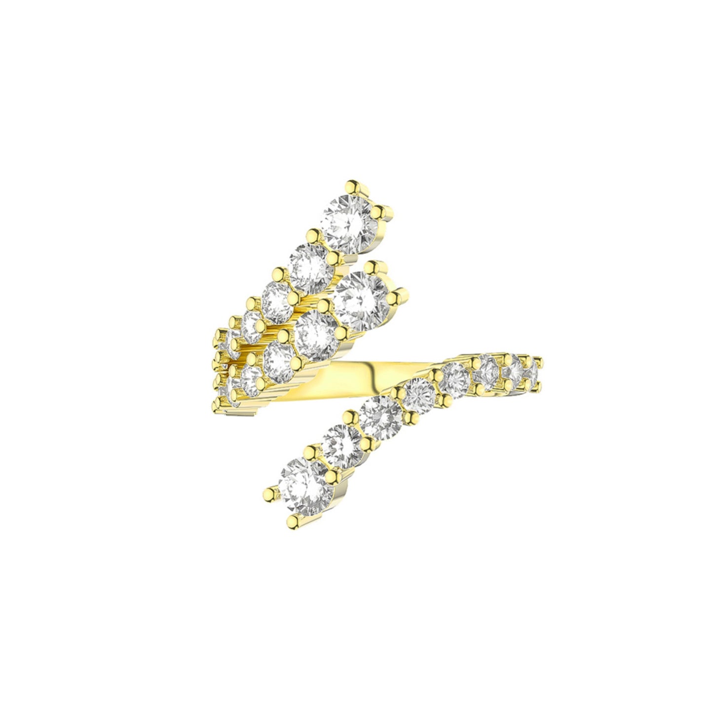 Luxuriöser Ring in 925er Sterlingsilber mit schillernden Zirkonia – Perfektes Geschenk für besondere Anlässe